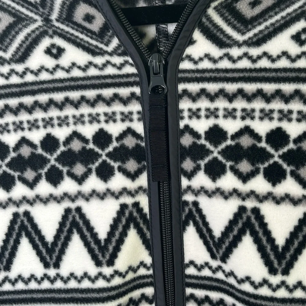 Talbots Geo Fair Isle Polar Fleece Jacket | Size Small | Excellent Condition